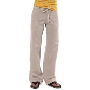 SOLD-Patagonia Island Organic Cotton Blend Wide Leg Pants Women's 8 Beige